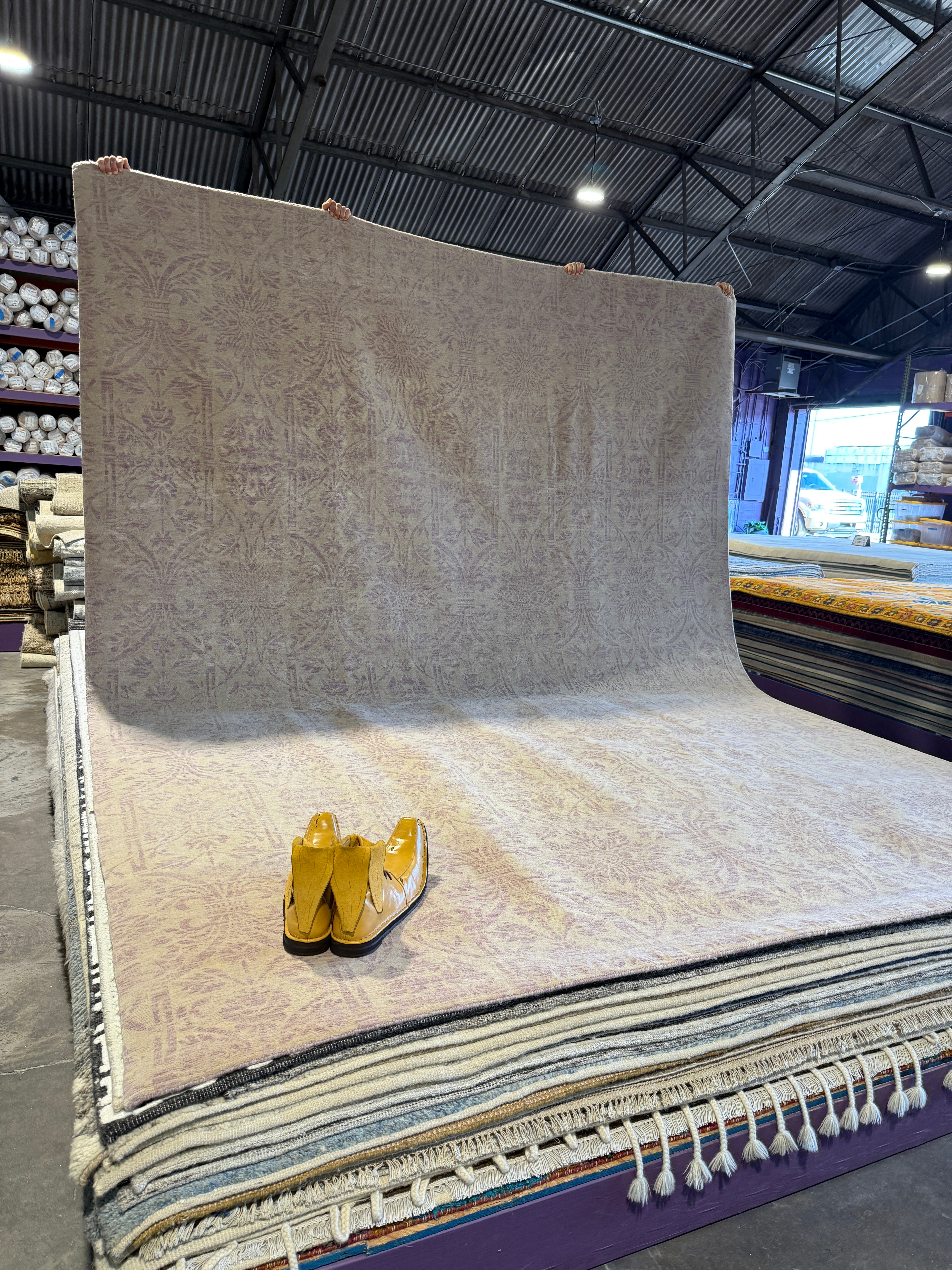 Michael Dill 9x12 Lavender Churchill Soft Lavender Tibetan Rug