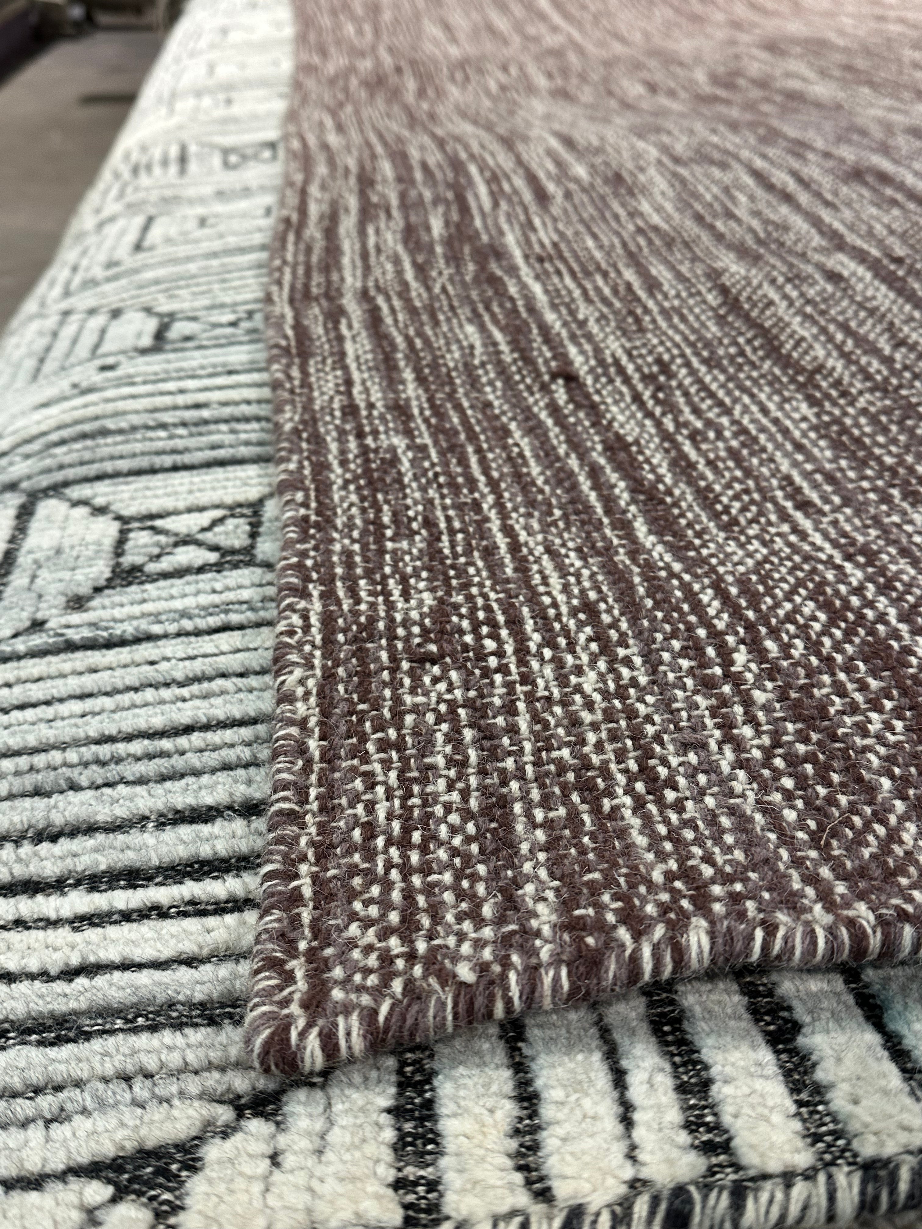 Bruce Dern 8x10 Handwoven Durrie Textured Brown