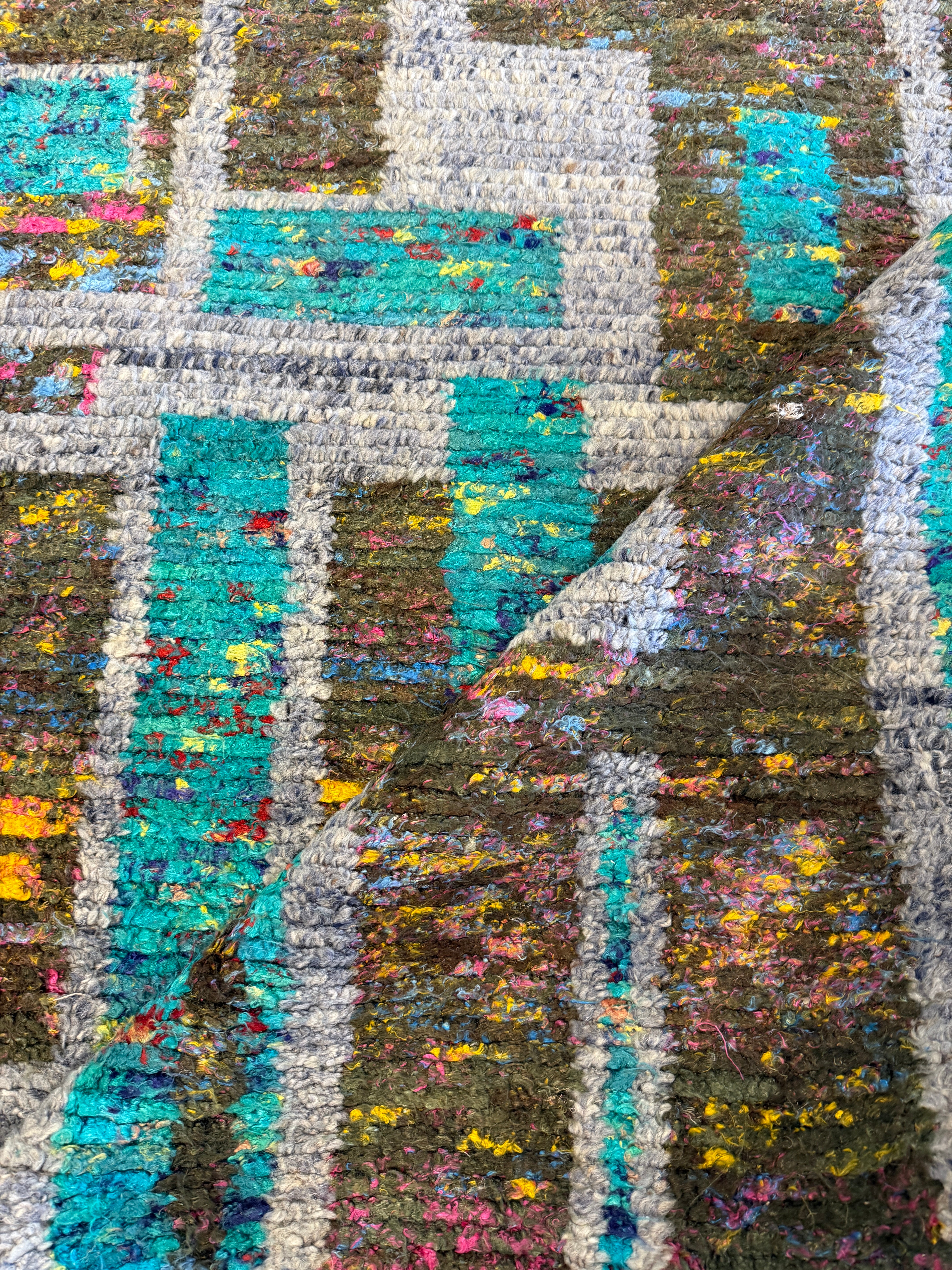 Al Bundy 9x12.6 Hand-Knotted Blended Grey Modern