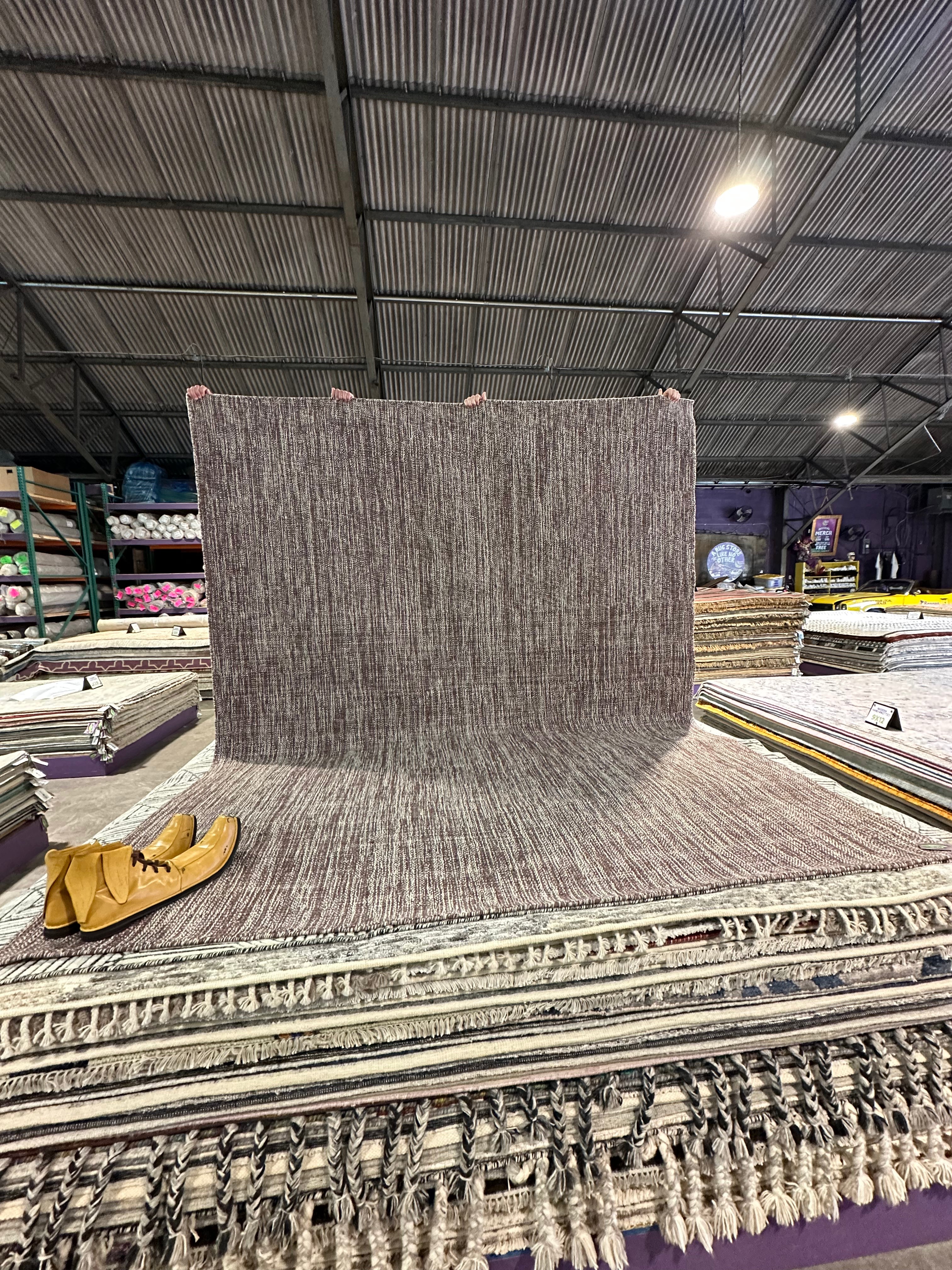 Bruce Dern 8x10 Handwoven Durrie Textured Brown