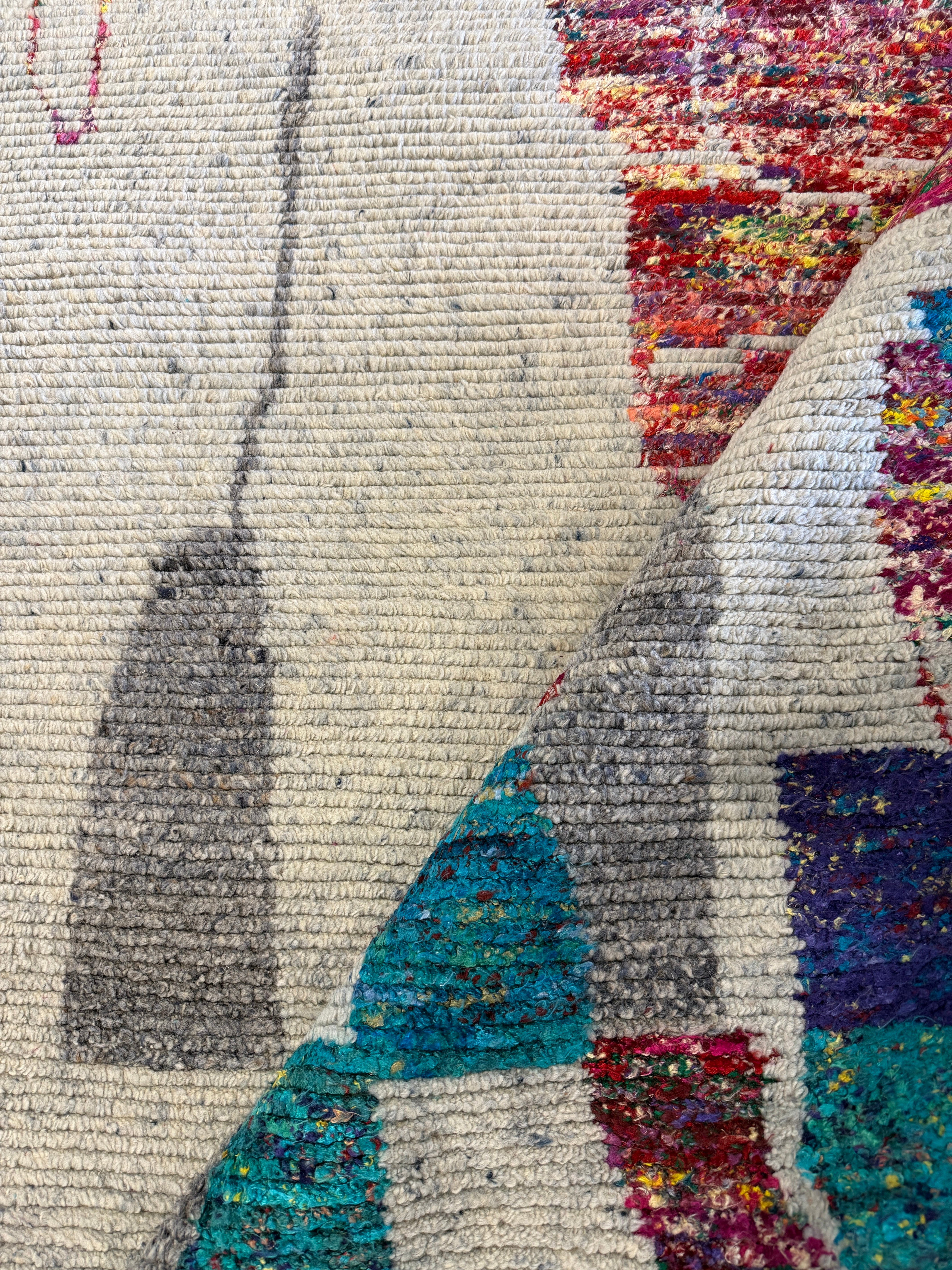 Ed O'Neill 9x11.9 Hand-Knotted Blended Grey Modern