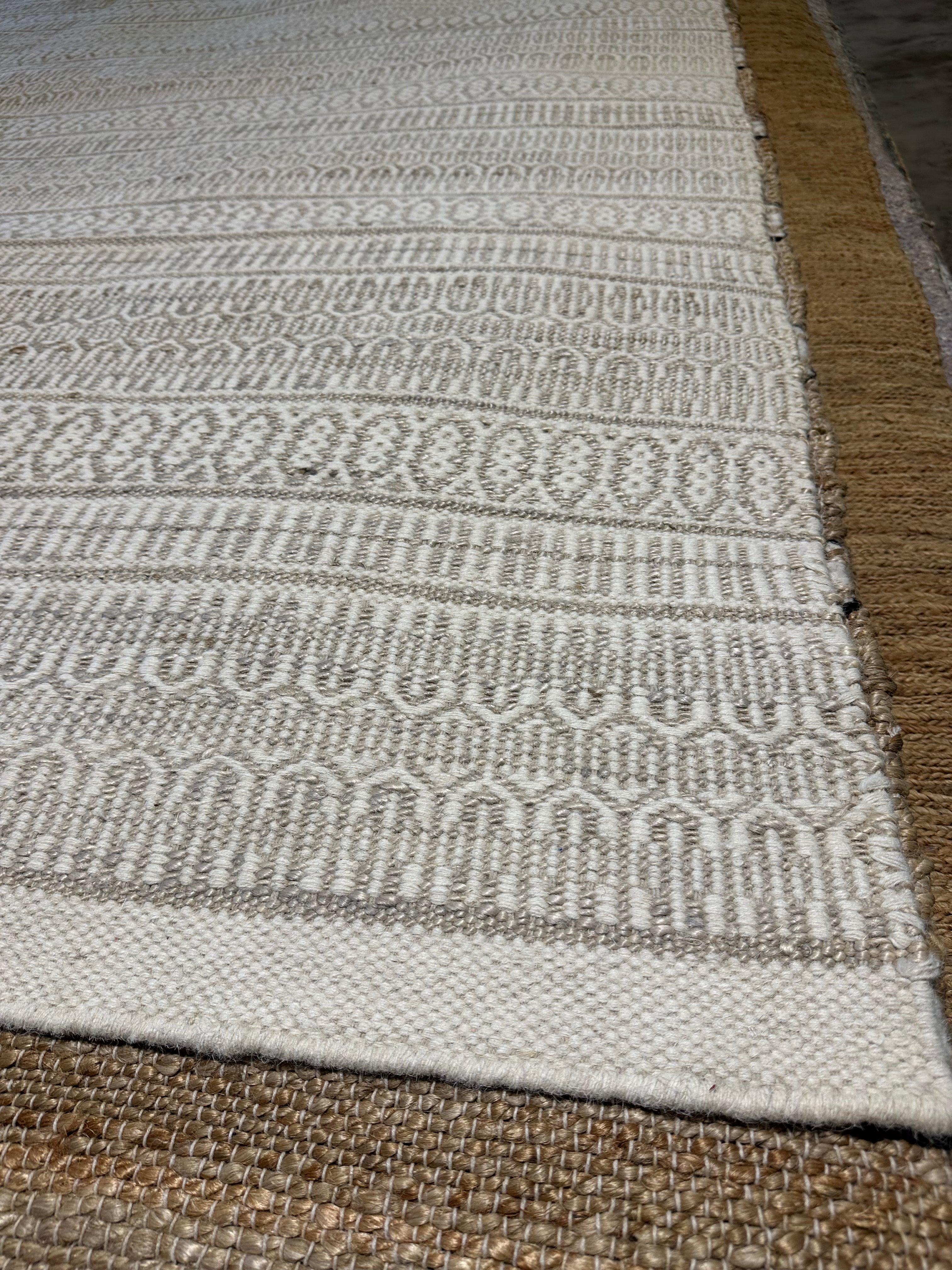 Rosie Perez 9x11.9 Design Wool & Jute Durrie Rug
