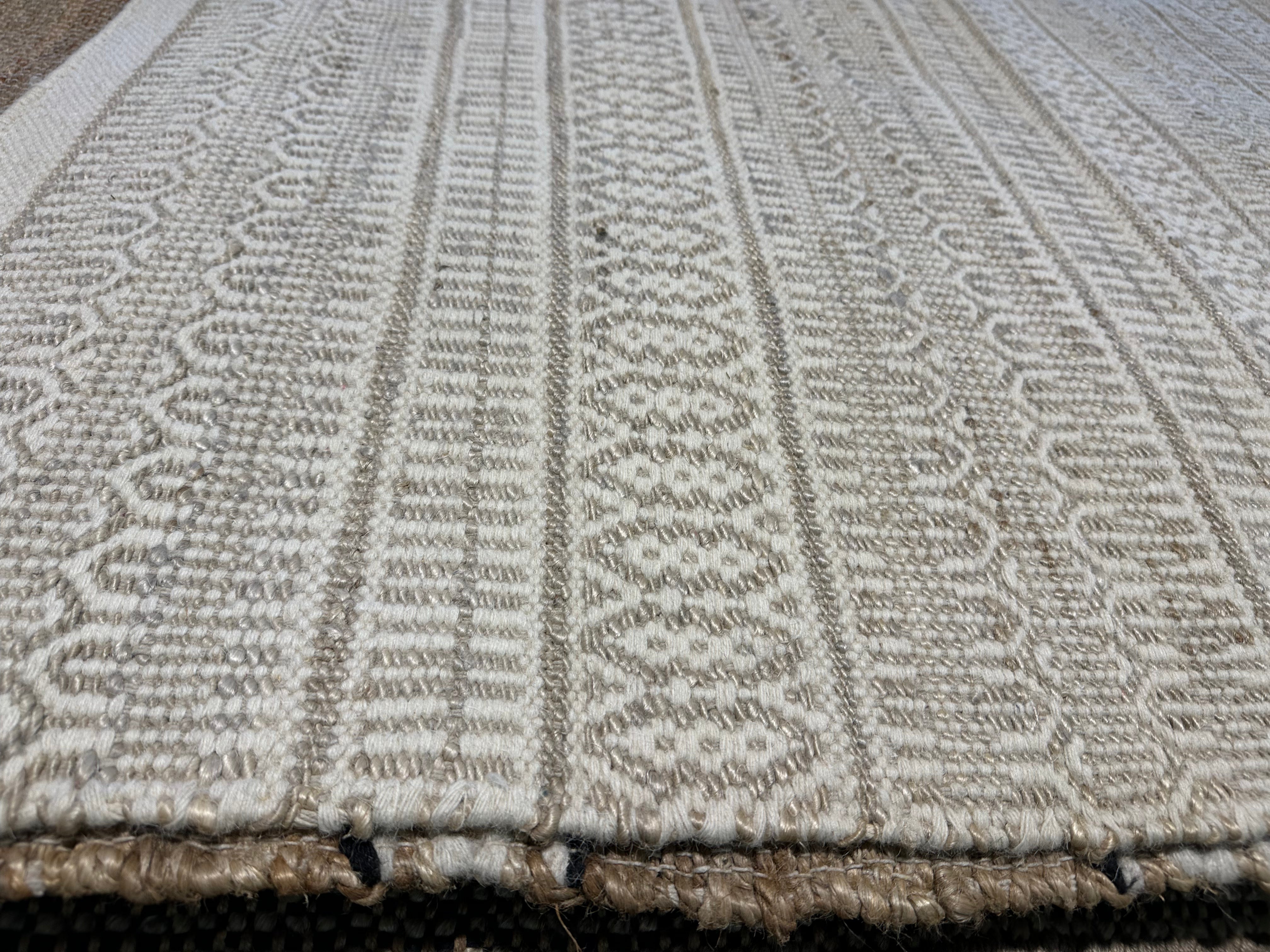 Rosie Perez 9x11.9 Design Wool & Jute Durrie Rug