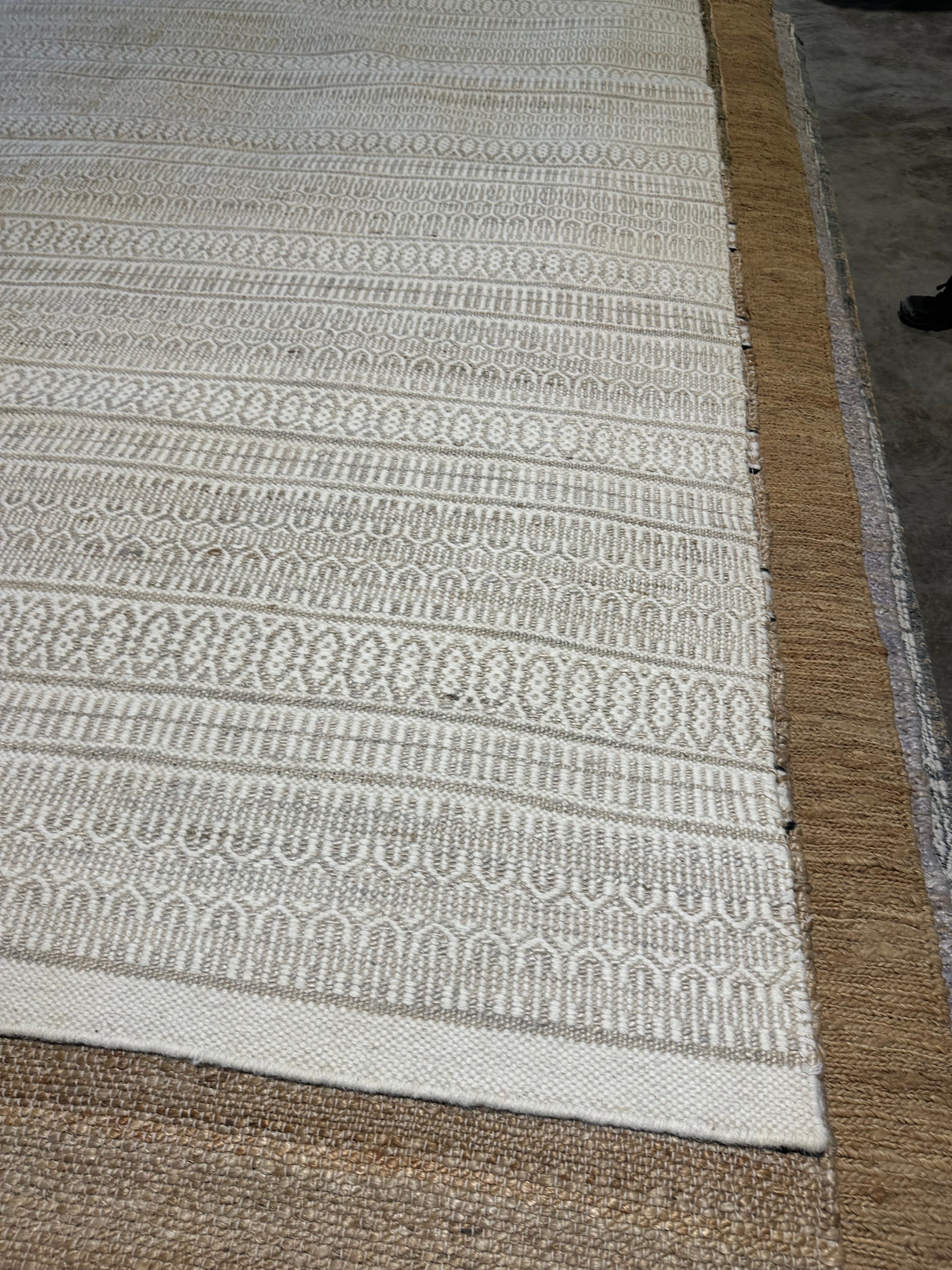 Rosie Perez 9x11.9 Design Wool & Jute Durrie Rug