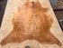 Dark Beige Caramel 6.6x6.7 Medium Cowhide Rug