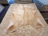 Solid Light Beige 5.8x6.3 Medium Cowhide Rug