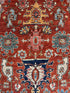 Olivia Dame 3.2x4.10 Red Hand-Knotted Humna Rug