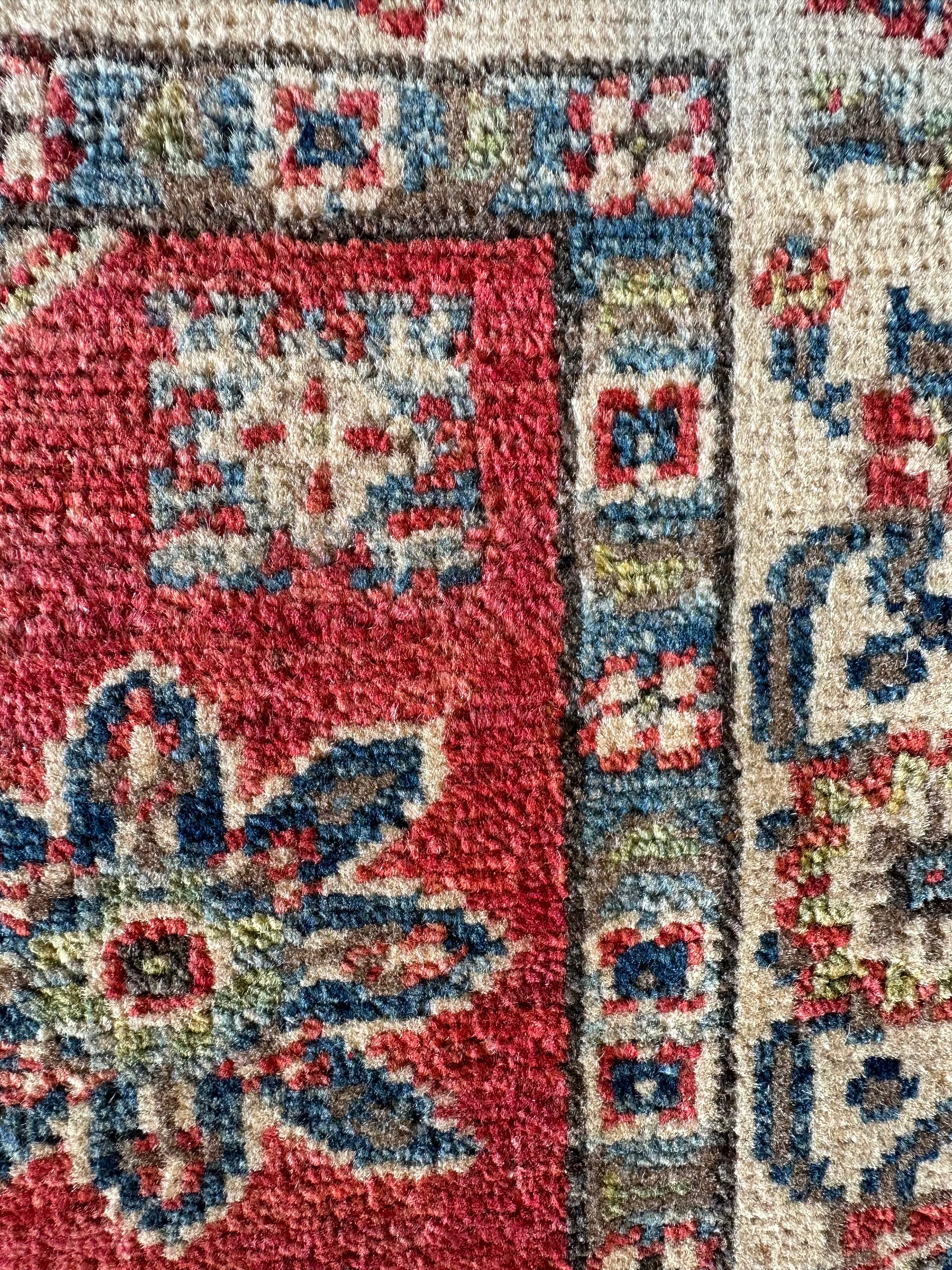 Brooke Jaye Taylor 2x2.11 Red Hand-Knotted Kazak Rug