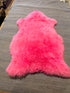 Single Pelt Hot Pink Sheepskin Rug