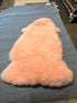 Single Pelt Light Pink Sheepskin Rug