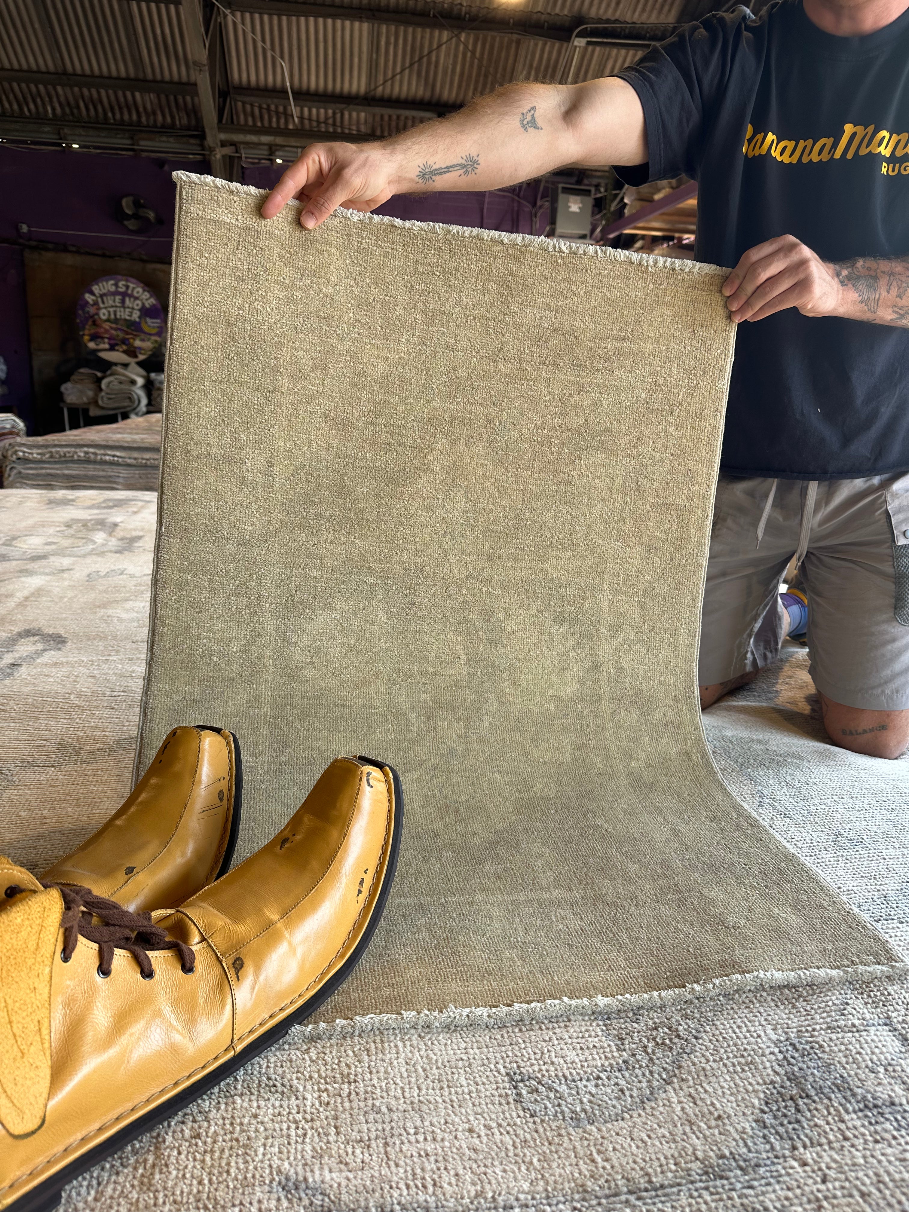 Analisa Wall 2.1x3 Beige Hand-Knotted Farhan Rug