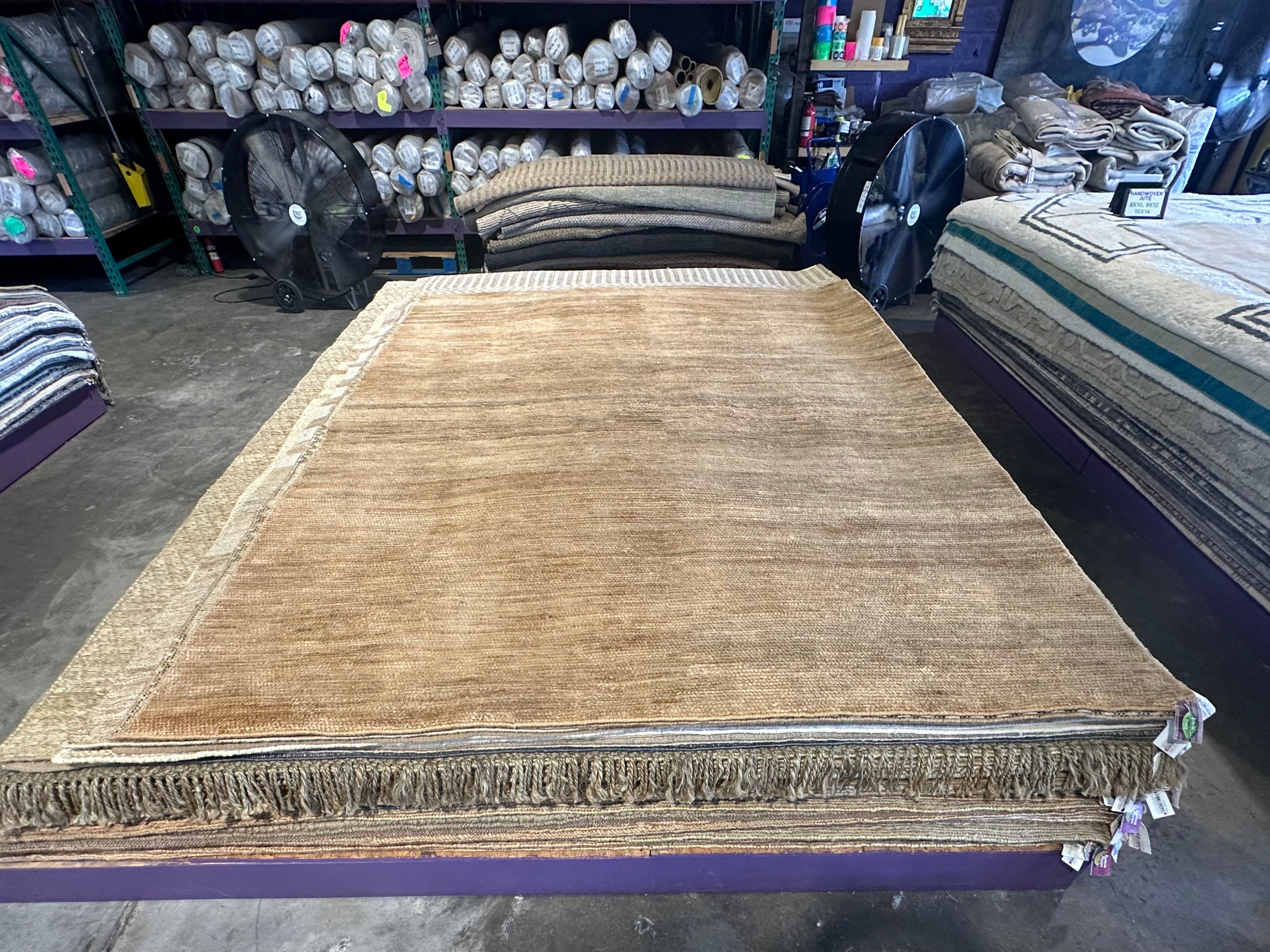 Gabe Kotter 8x9.9 Natural Tip Sheared Durrie Rug