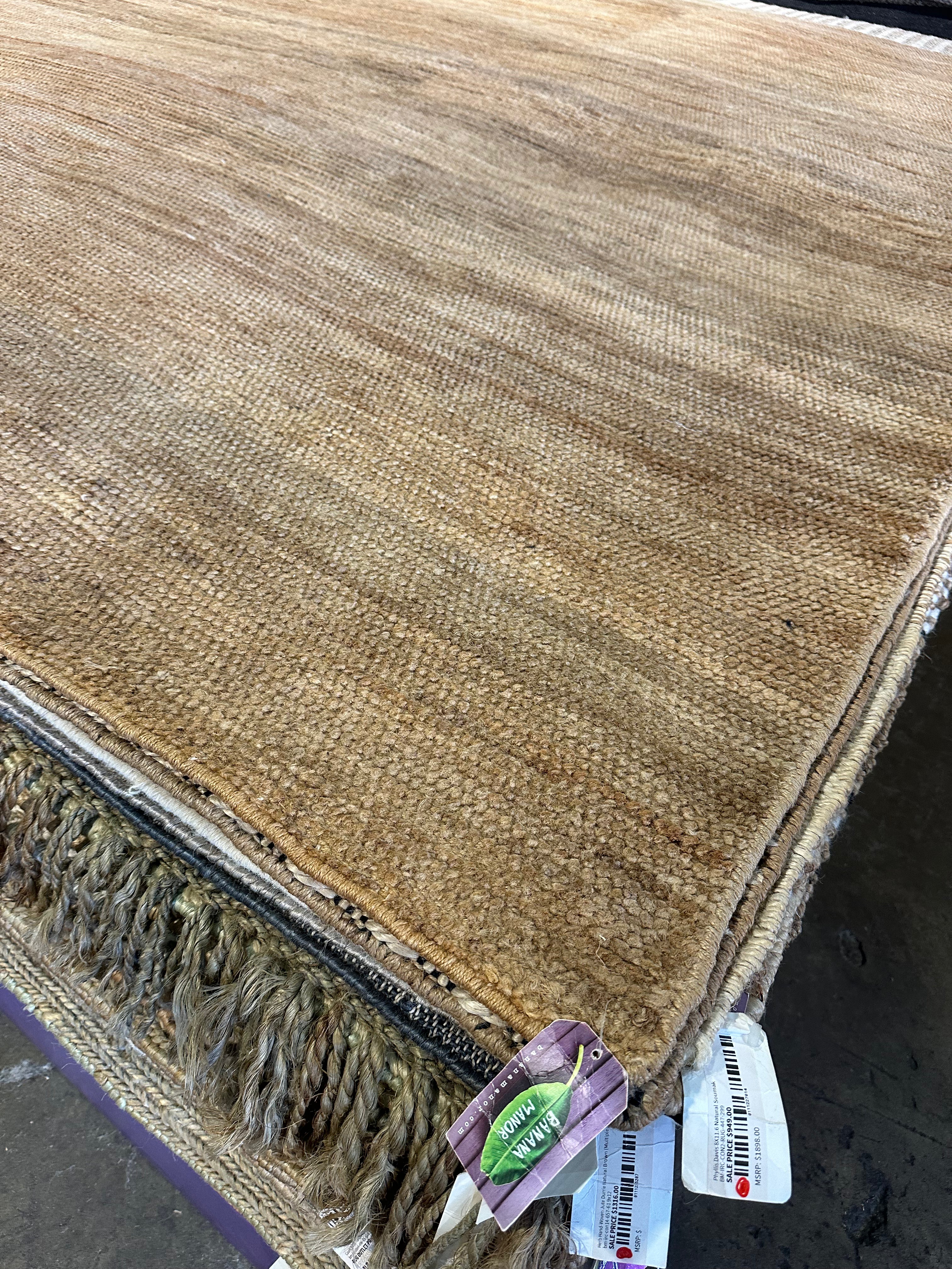 Gabe Kotter 8x9.9 Natural Tip Sheared Durrie Rug