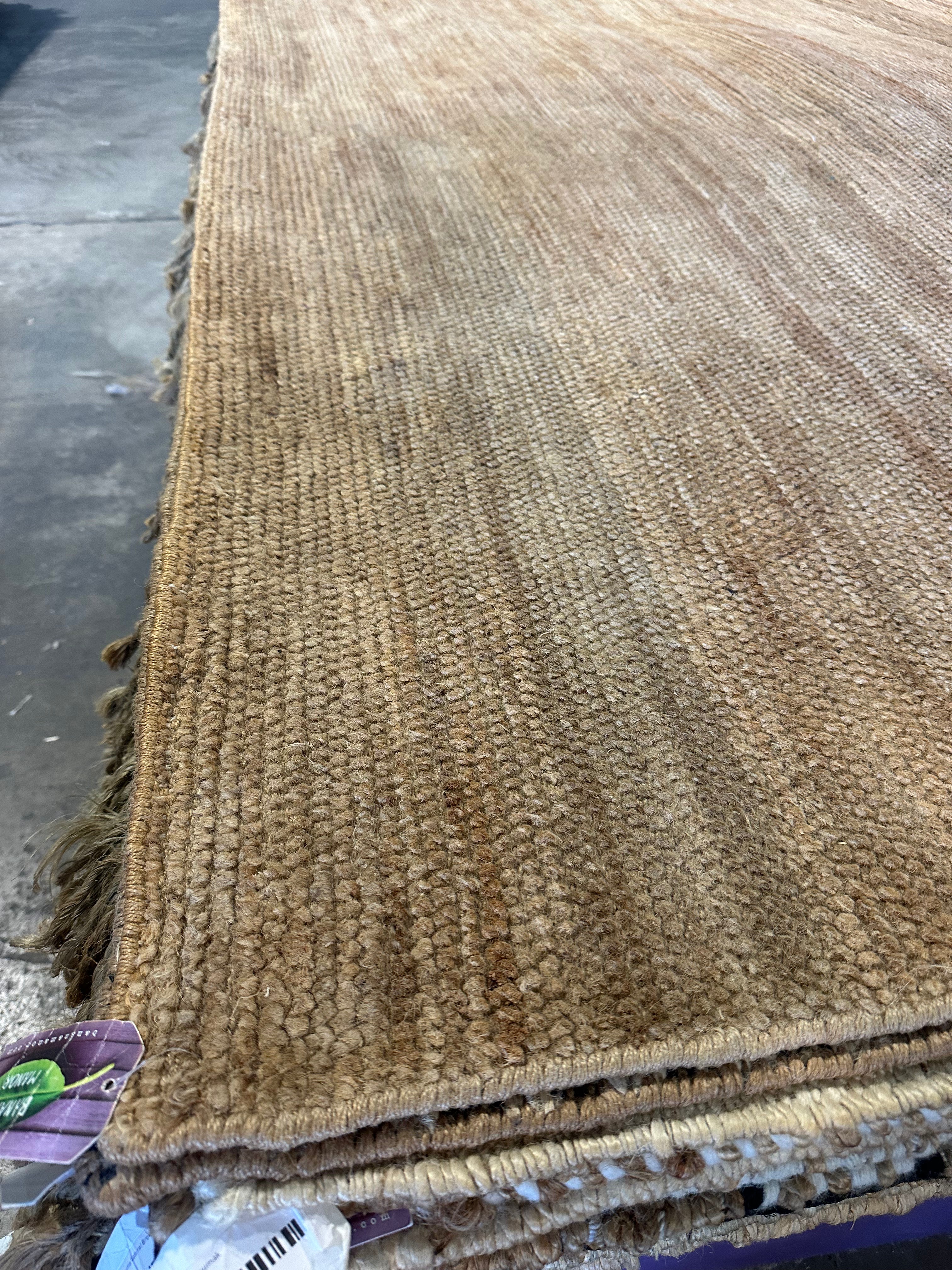 Gabe Kotter 8x9.9 Natural Tip Sheared Durrie Rug