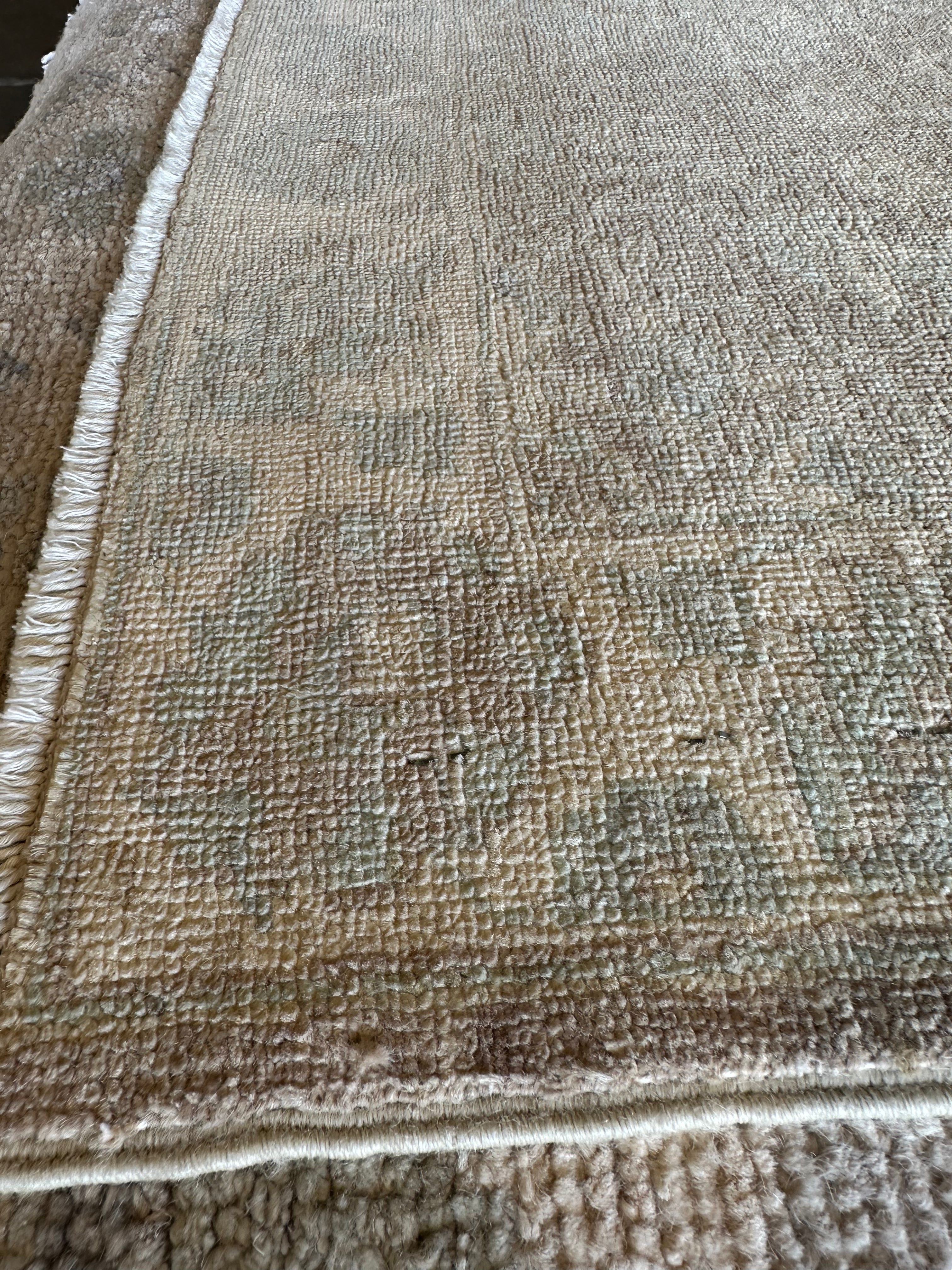 Jenni Thomasson 2x2.11 Beige Hand-Knotted Farhan Rug
