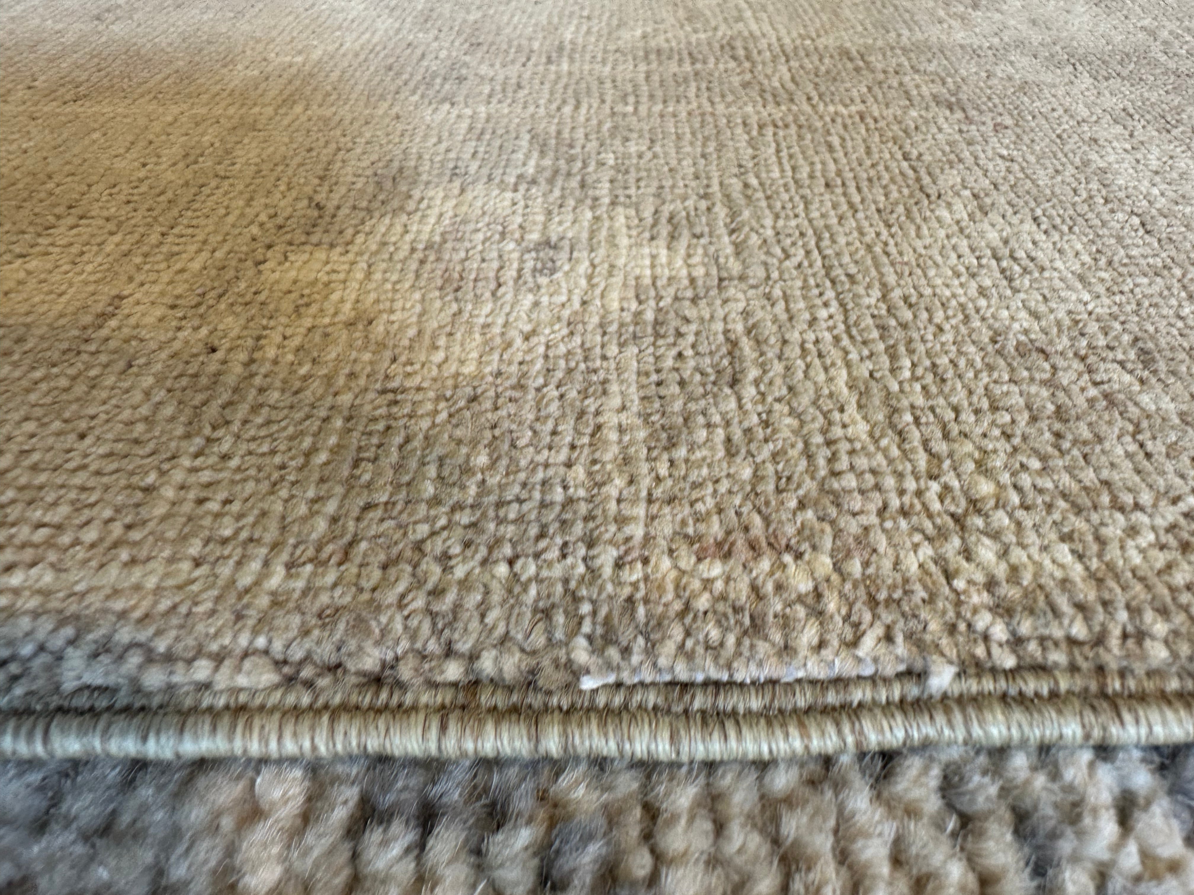 Reneé Rayles 1.11x2.11 Beige Hand-Knotted Farhan Rug
