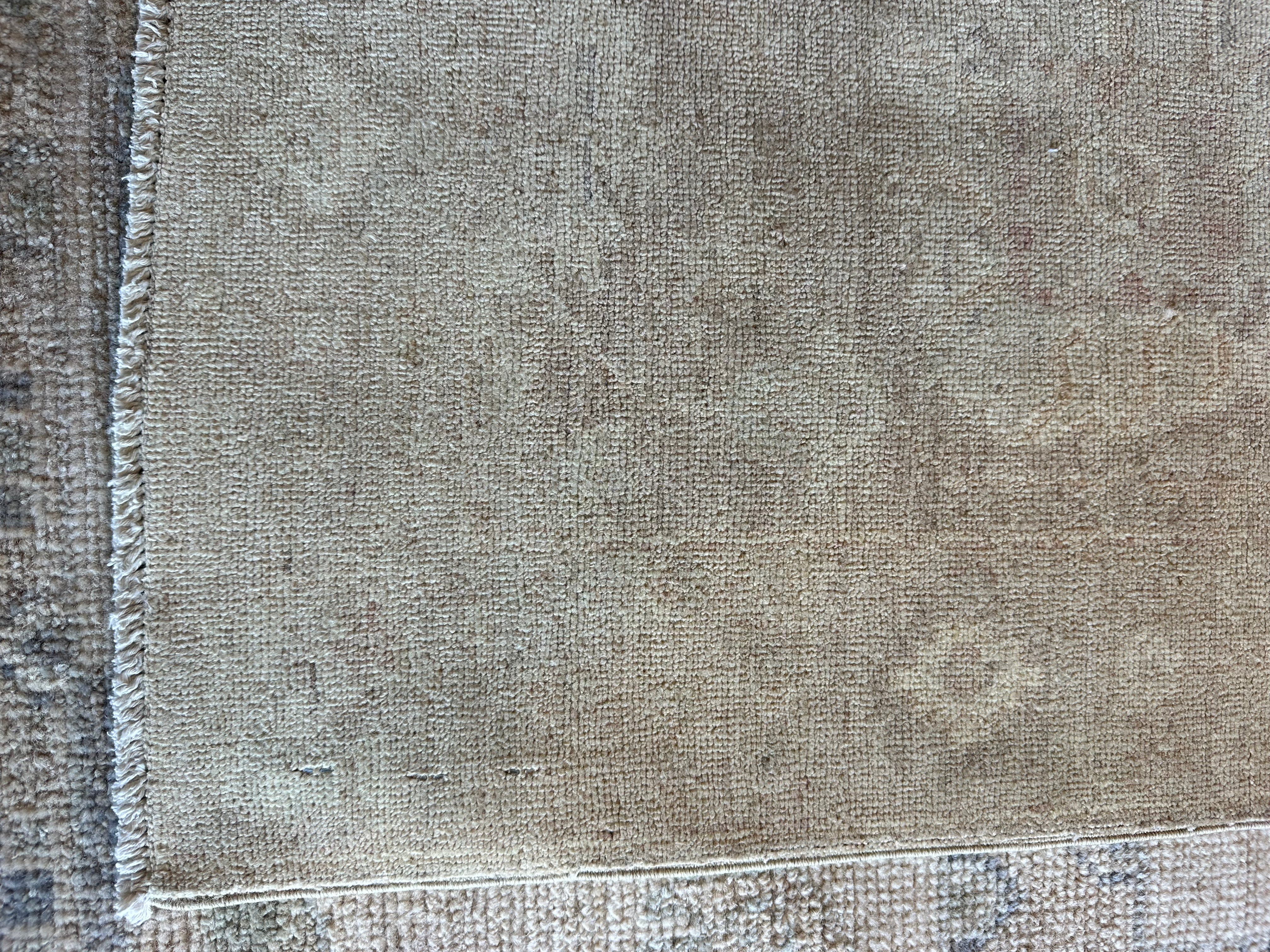 Reneé Rayles 1.11x2.11 Beige Hand-Knotted Farhan Rug