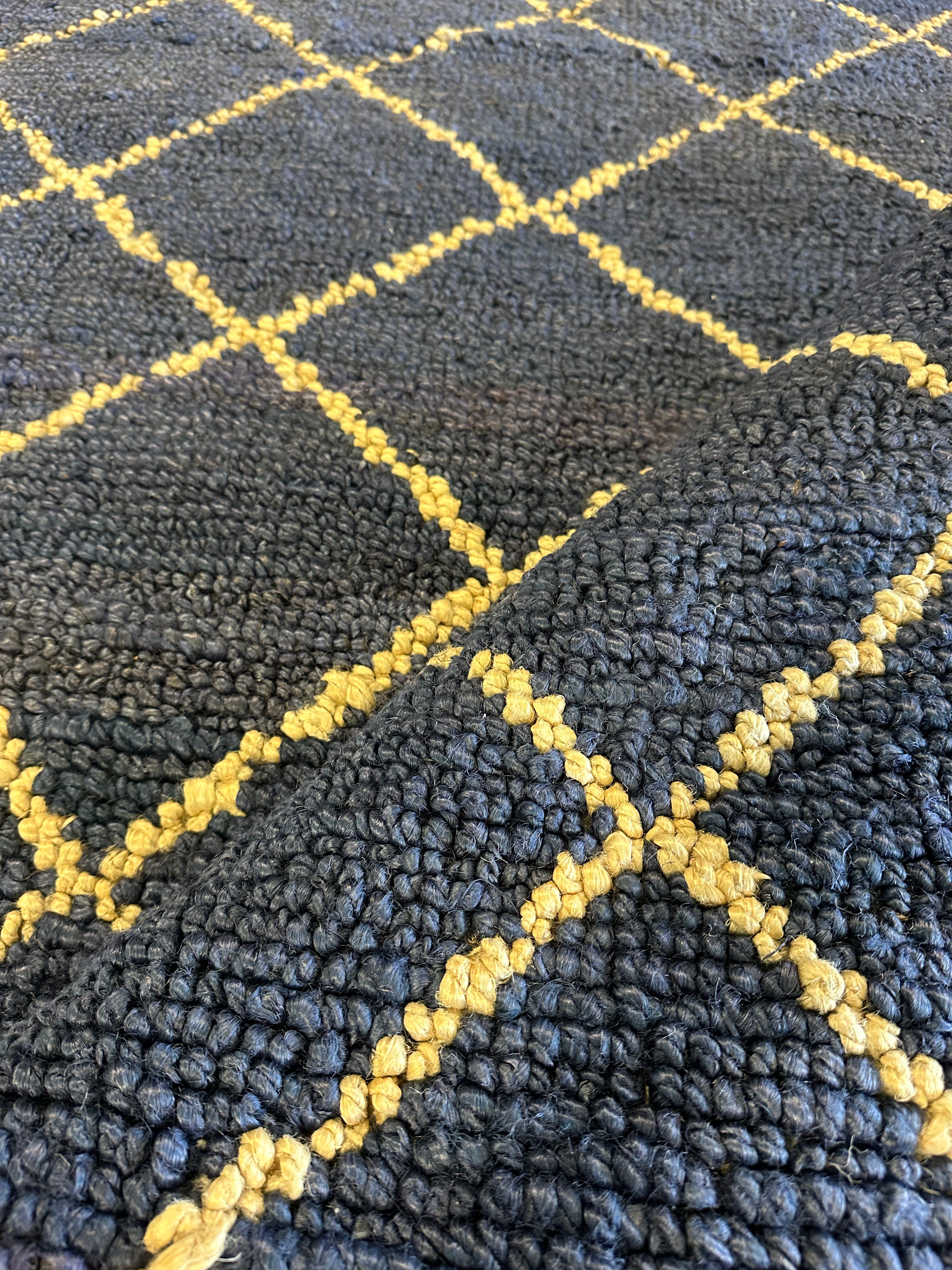 Nerina 8x10 Blue Modern Handwoven Jute Rug