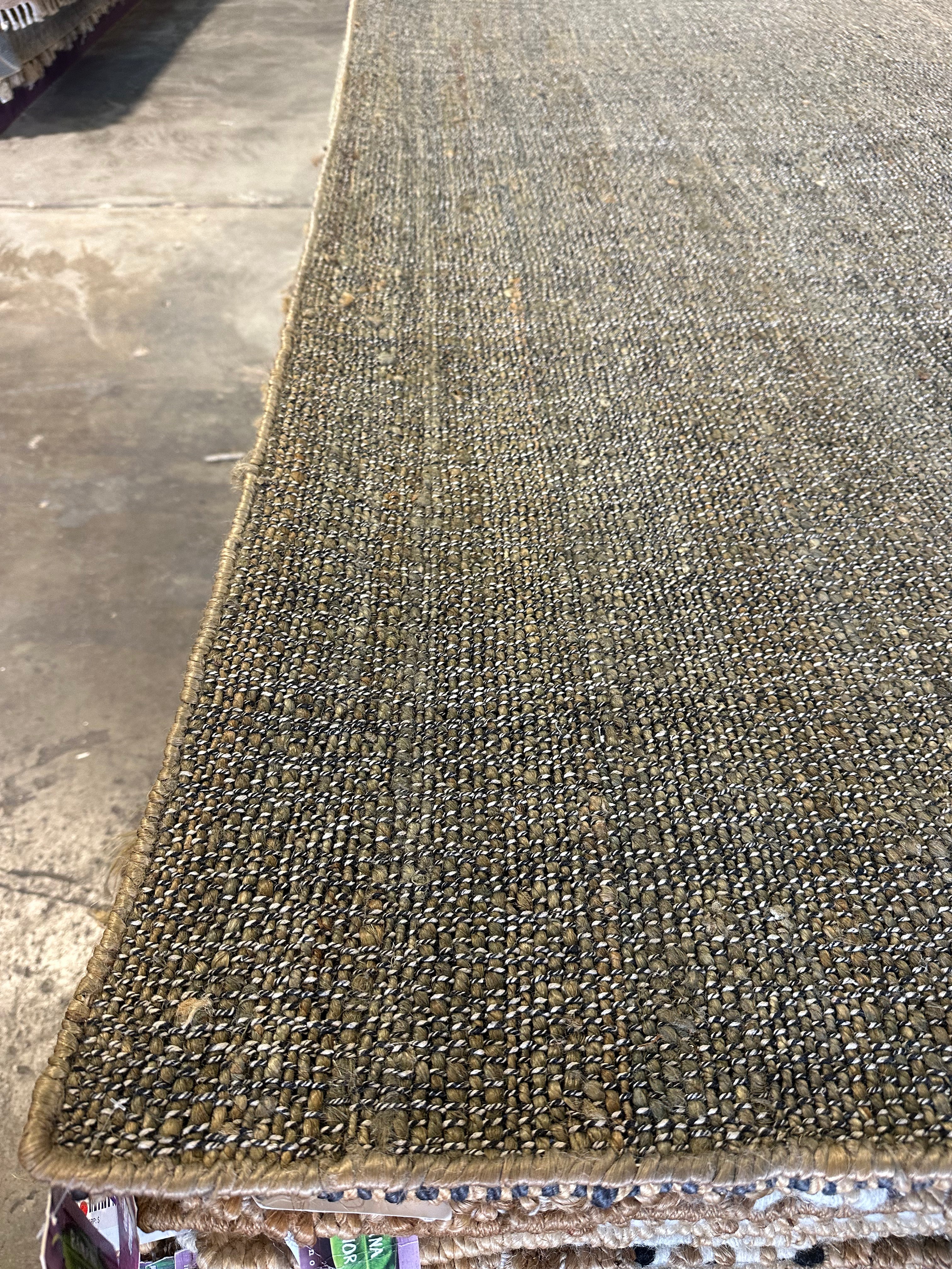 Double Paloma 8x10 Handwoven Pond Scum Jute Rug
