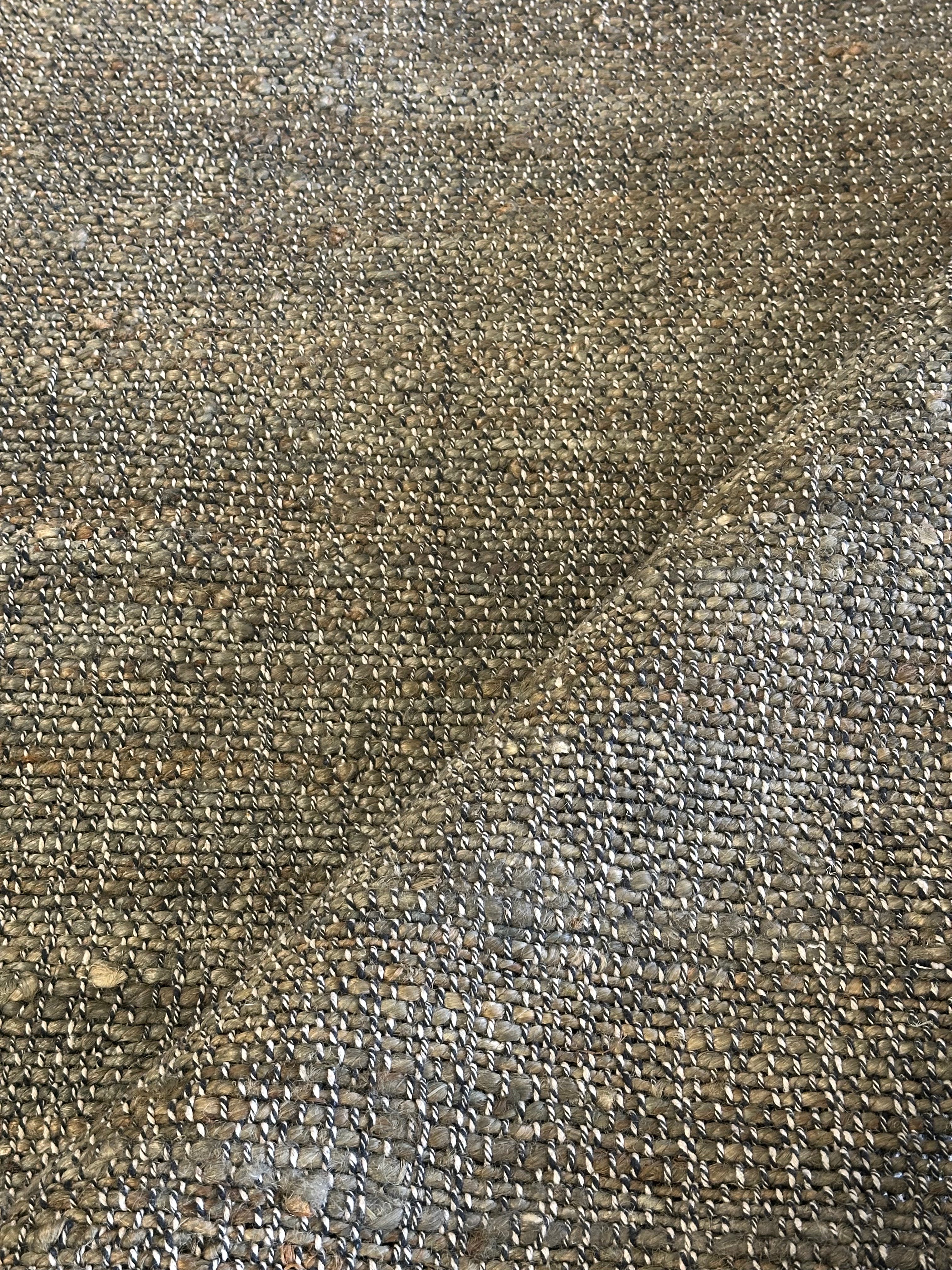 Double Paloma 8x10 Handwoven Pond Scum Jute Rug
