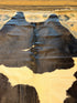 Black and White 7x8.9 Large Cowhide Rug