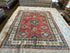 Mallory Hoff 6x8.7 Red Hand-Knotted Kazak Rug