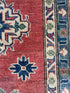 Mallory Hoff 6x8.7 Red Hand-Knotted Kazak Rug