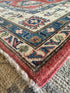 Mallory Hoff 6x8.7 Red Hand-Knotted Kazak Rug