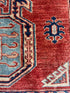 Michelle Fisichella 3.2x4.9 Red Hand-Knotted Kazak Rug