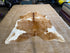 Medium Brown White SP 5.2x6.2 Cowhide Rug