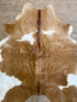Medium Brown White SP 5.2x6.2 Cowhide Rug