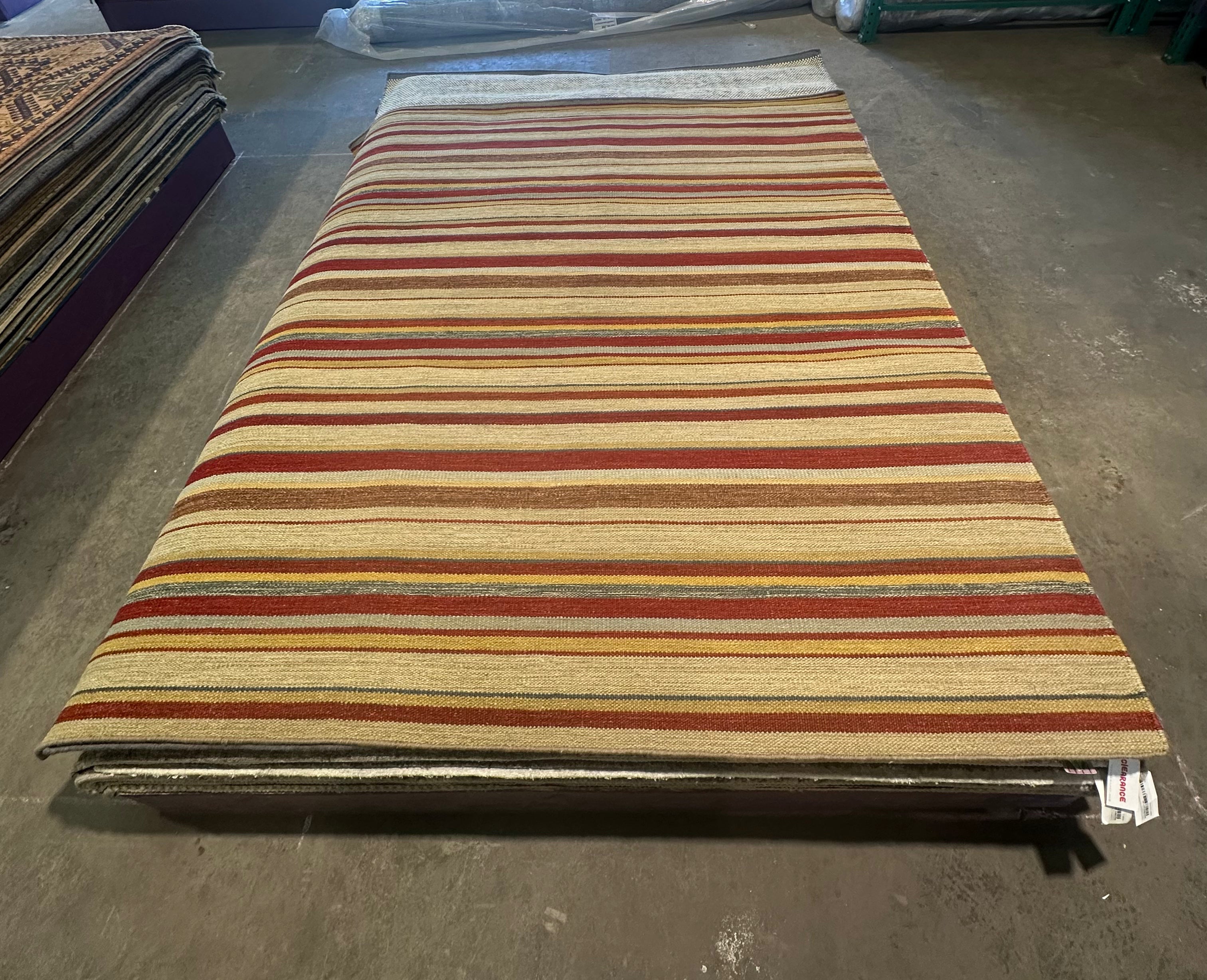 Brandan Hall 7x7.9 Grey Handwoven Modern Rug