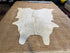 White 5.3x6.9 Cowhide Rug