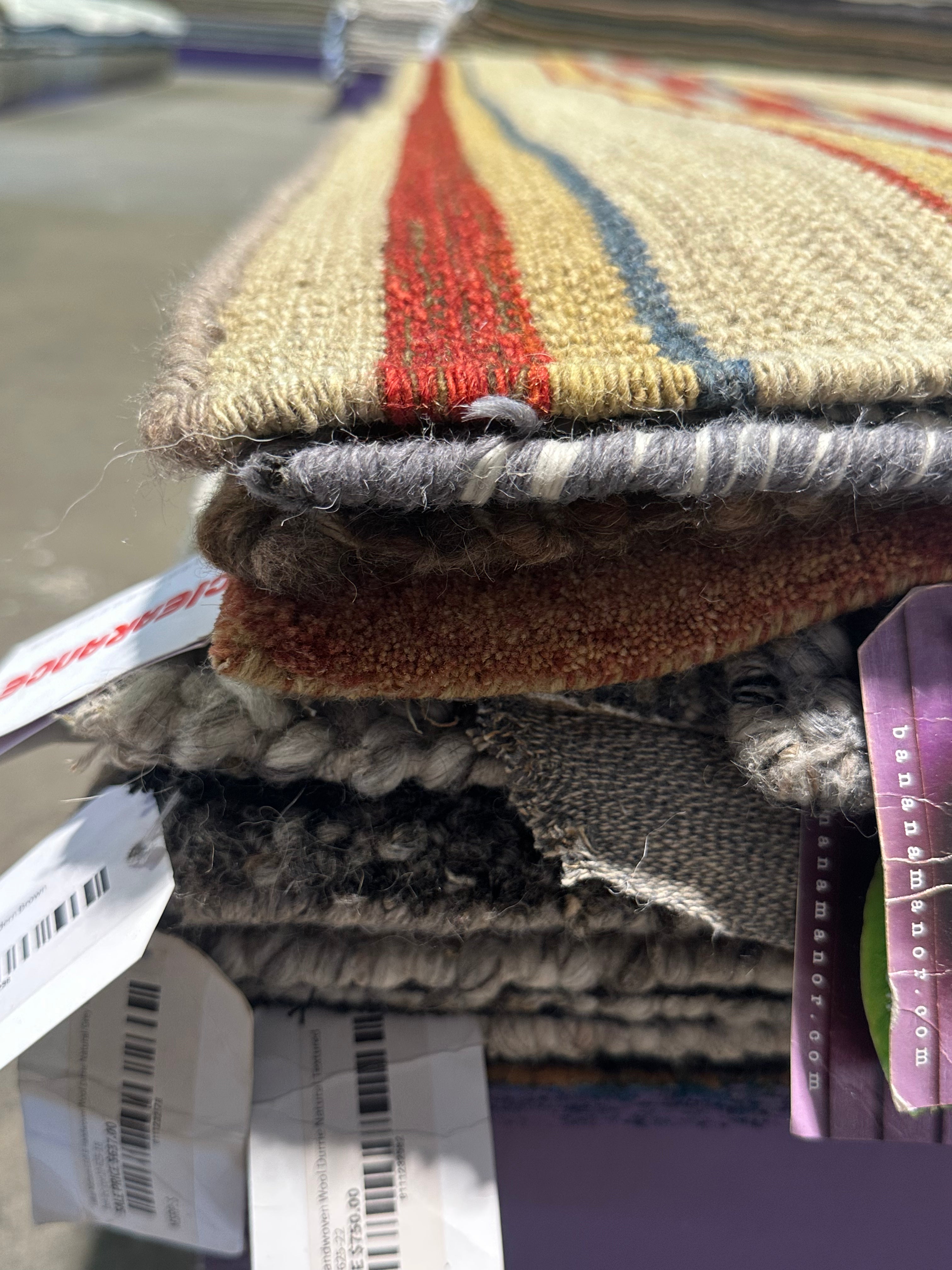 Brandan Hall 7x7.9 Grey Handwoven Modern Rug