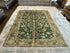 Chastity Dotson 5.5x8.1 Green Hand-Knotted Ziegler Rug