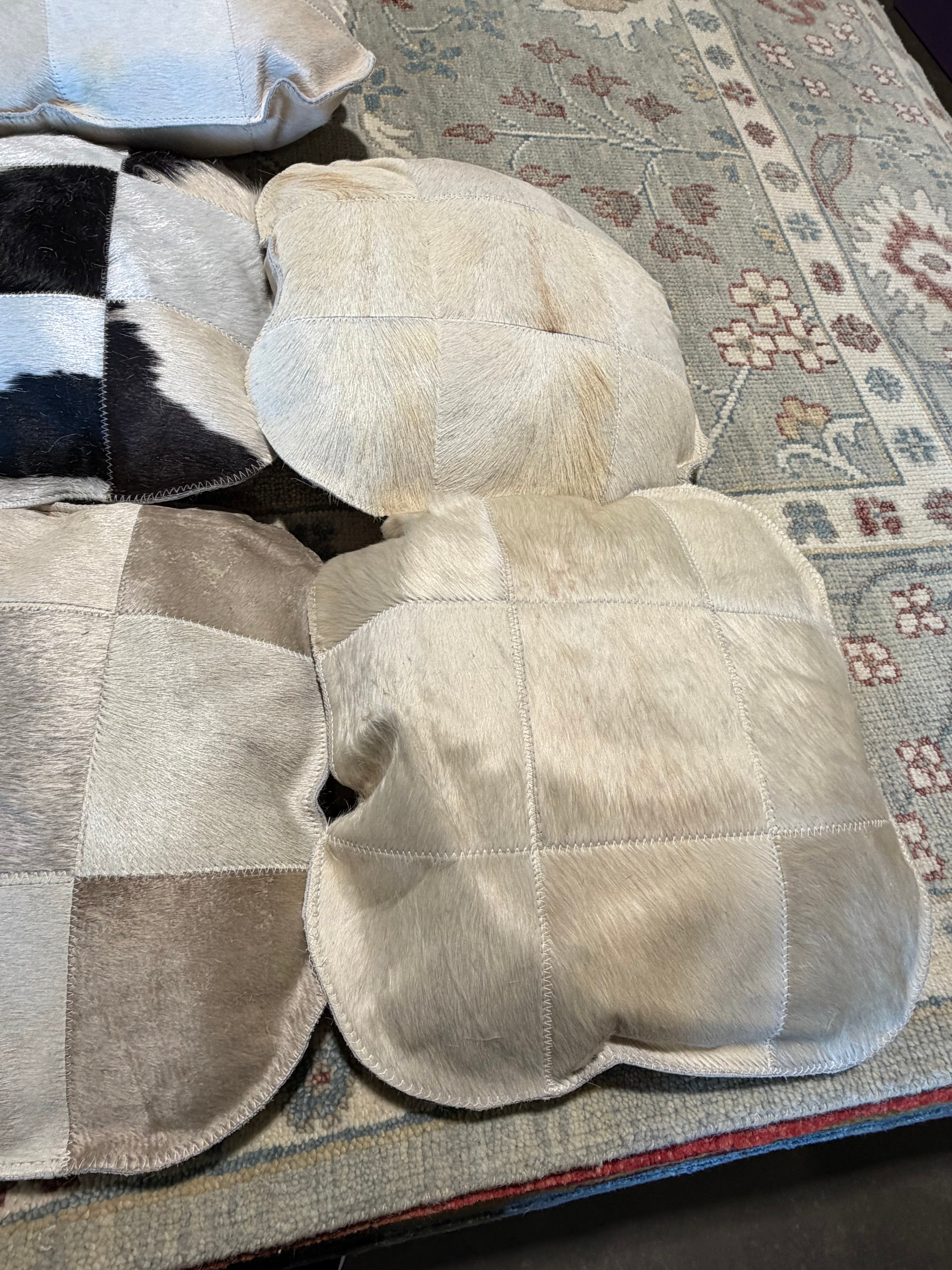 Various Colors Cowhide 16x16 Pillow