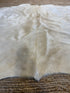 White 5.6x6 Cowhide Rug