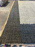 Helsinki 8x10 Handwoven White and Grey Geometrical Jute Rug