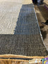 Helsinki 8x10 Handwoven White and Grey Geometrical Jute Rug