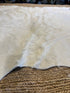 Ivory White 6.5x7.2 Cowhide Rug