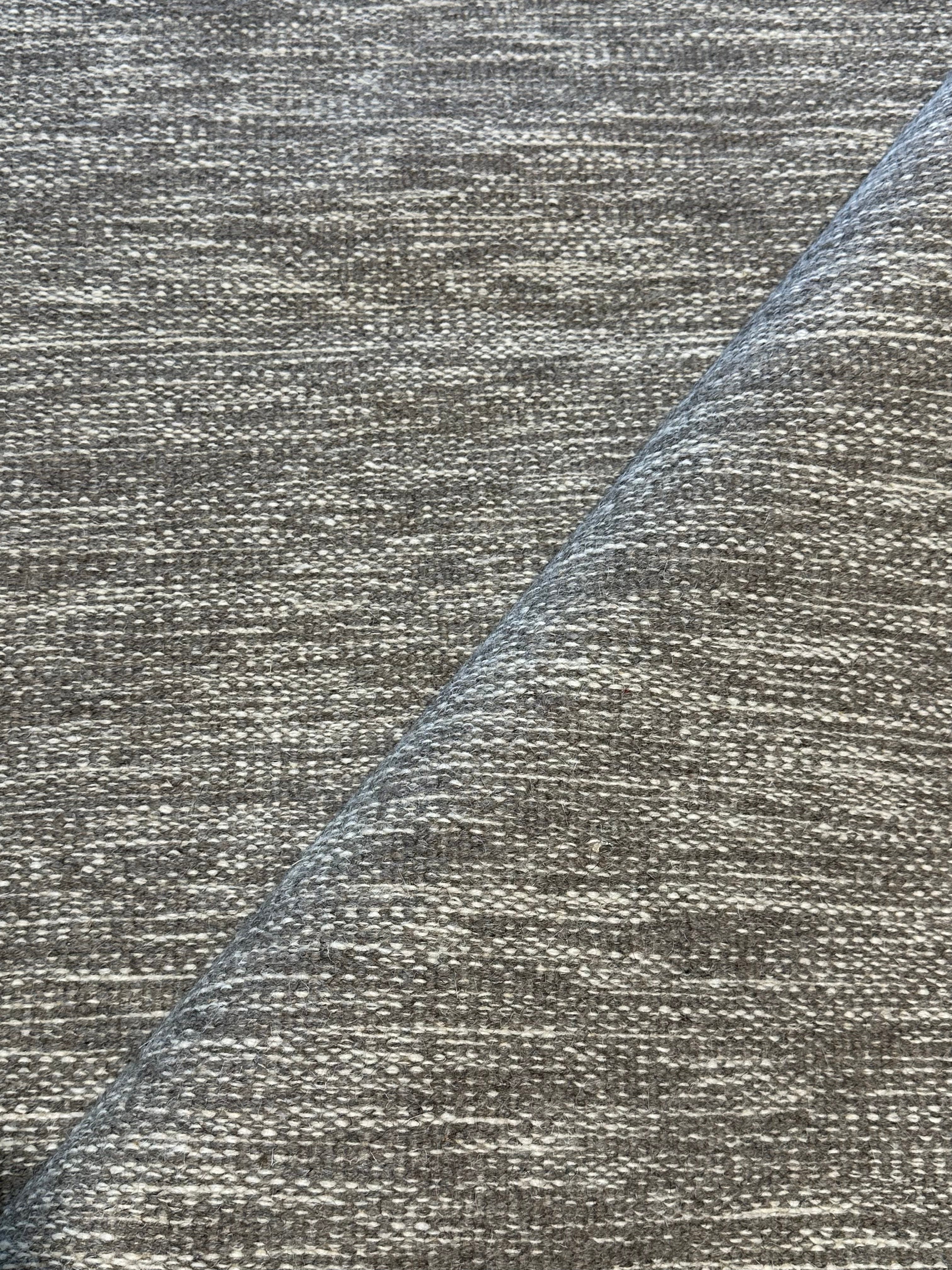 Colin Farrill 6.9x9.6 Grey Handwoven Modern Rug