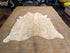 Solid Beige 6.5x6.11 Cowhide Rug