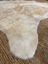 Solid Beige 6.5x6.11 Cowhide Rug