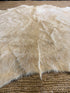 Solid Beige 6.5x6.11 Cowhide Rug