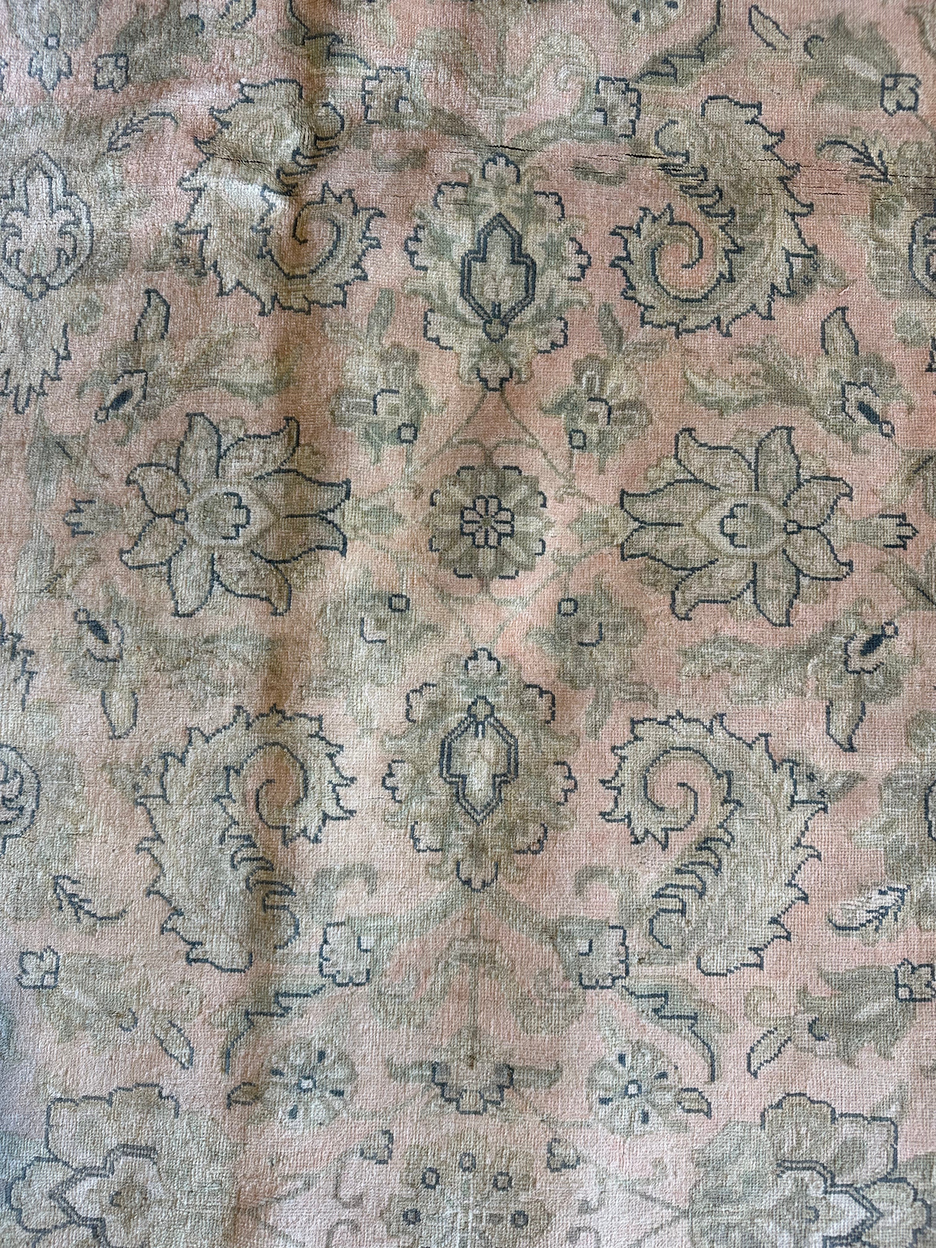 Arischa Conner 4.10x7.7 Pink Hand-Knotted Ziegler Rug