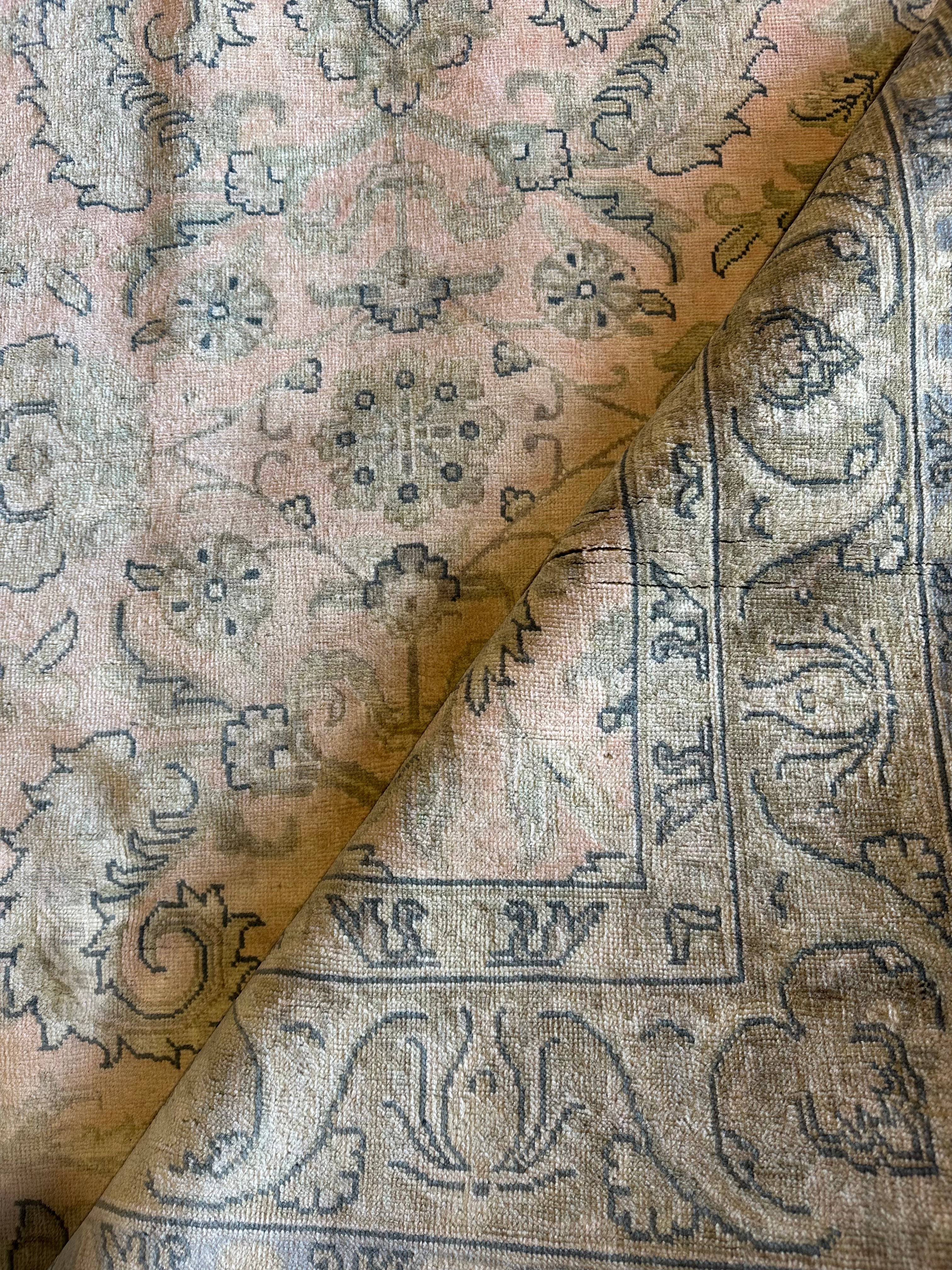 Arischa Conner 4.10x7.7 Pink Hand-Knotted Ziegler Rug