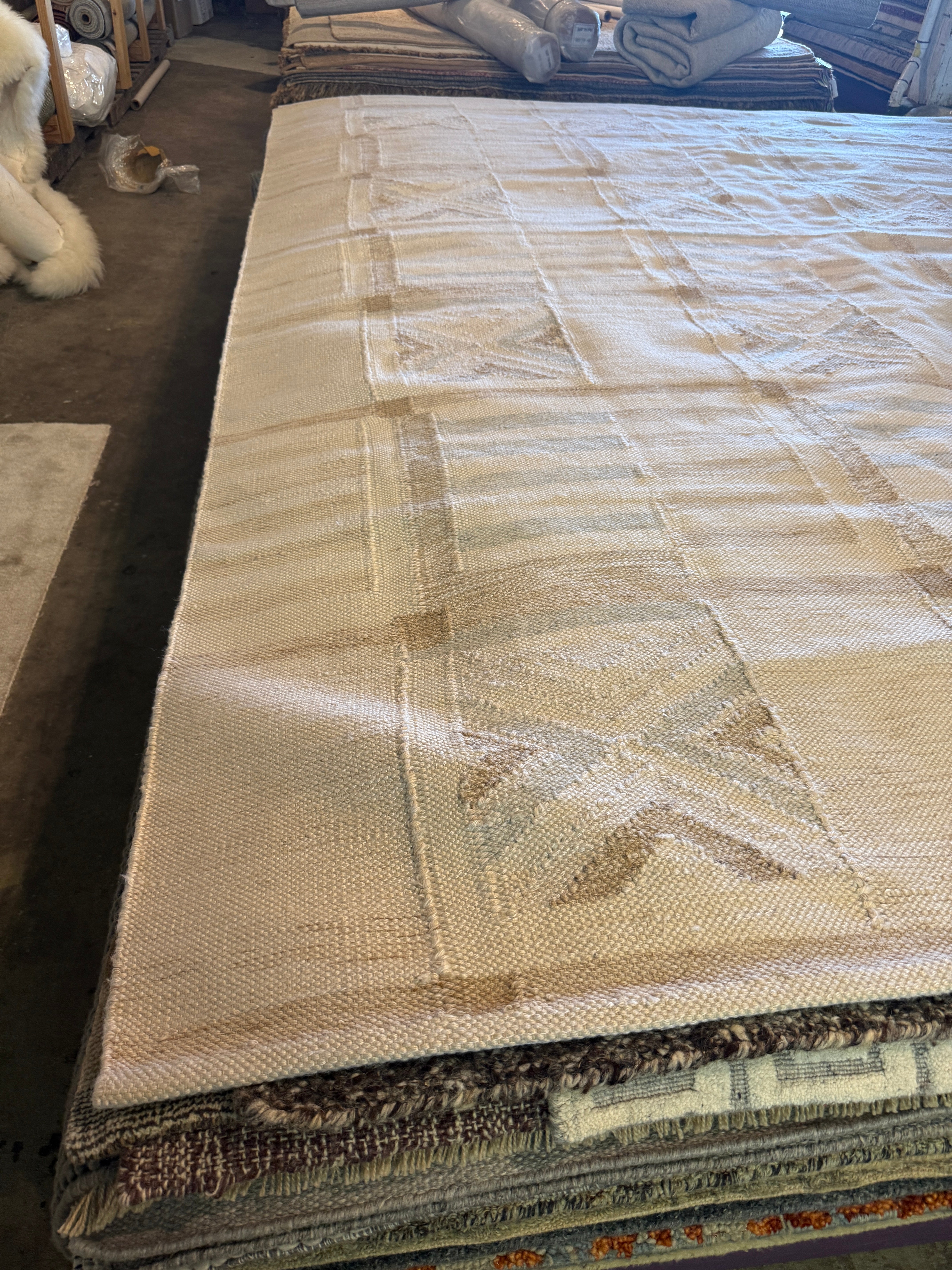 Johnny DePhillipo 9x12 Grey Handwoven Modern Rug