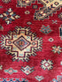 Lisa Yeiser 5.6x7.11 Red Hand-Knotted Kazak Rug
