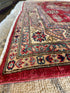 Lisa Yeiser 5.6x7.11 Red Hand-Knotted Kazak Rug