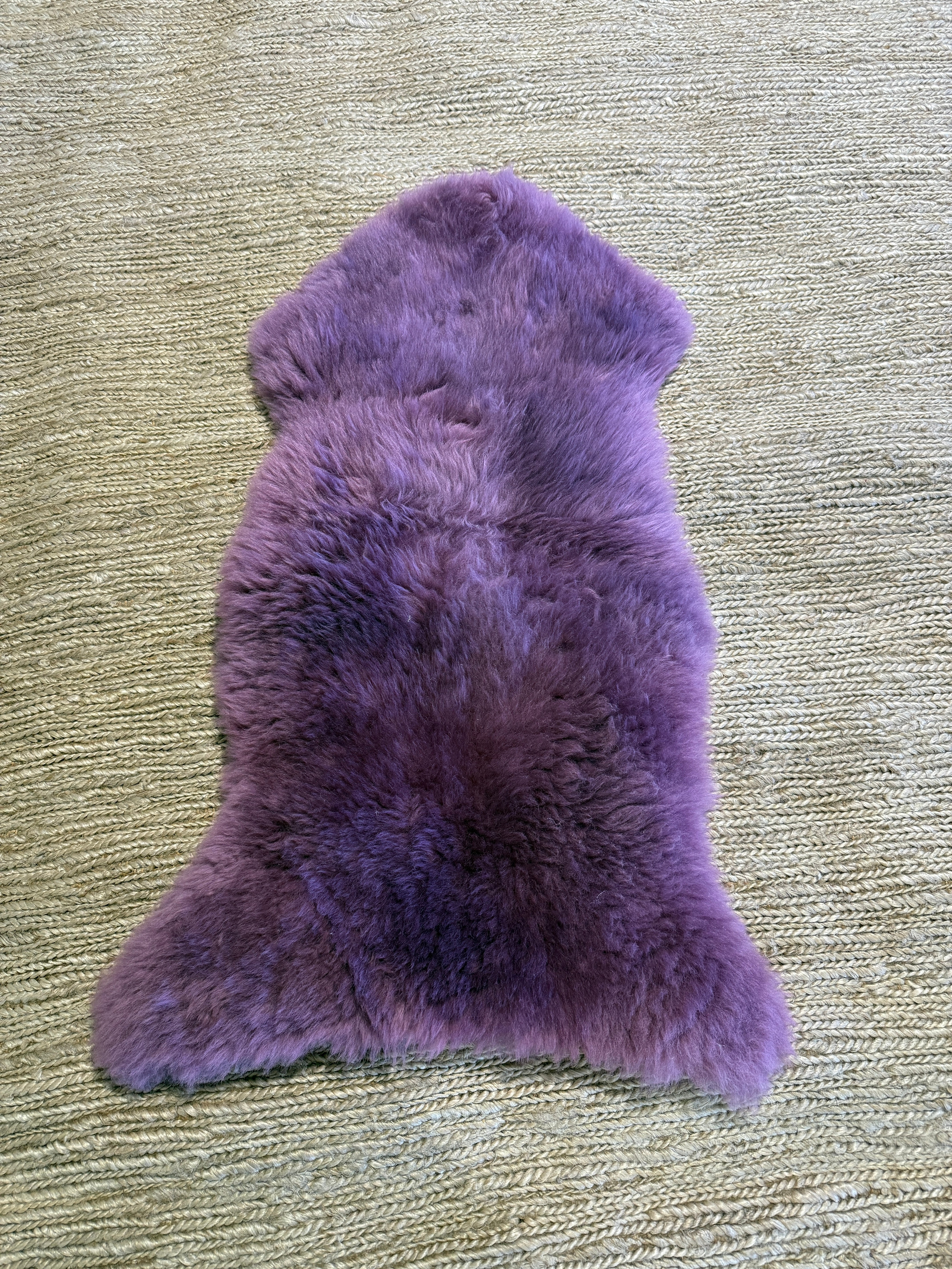 Single Pelt Lavender Sheepskin Rug